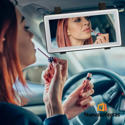 Espejo de lujo LED para auto