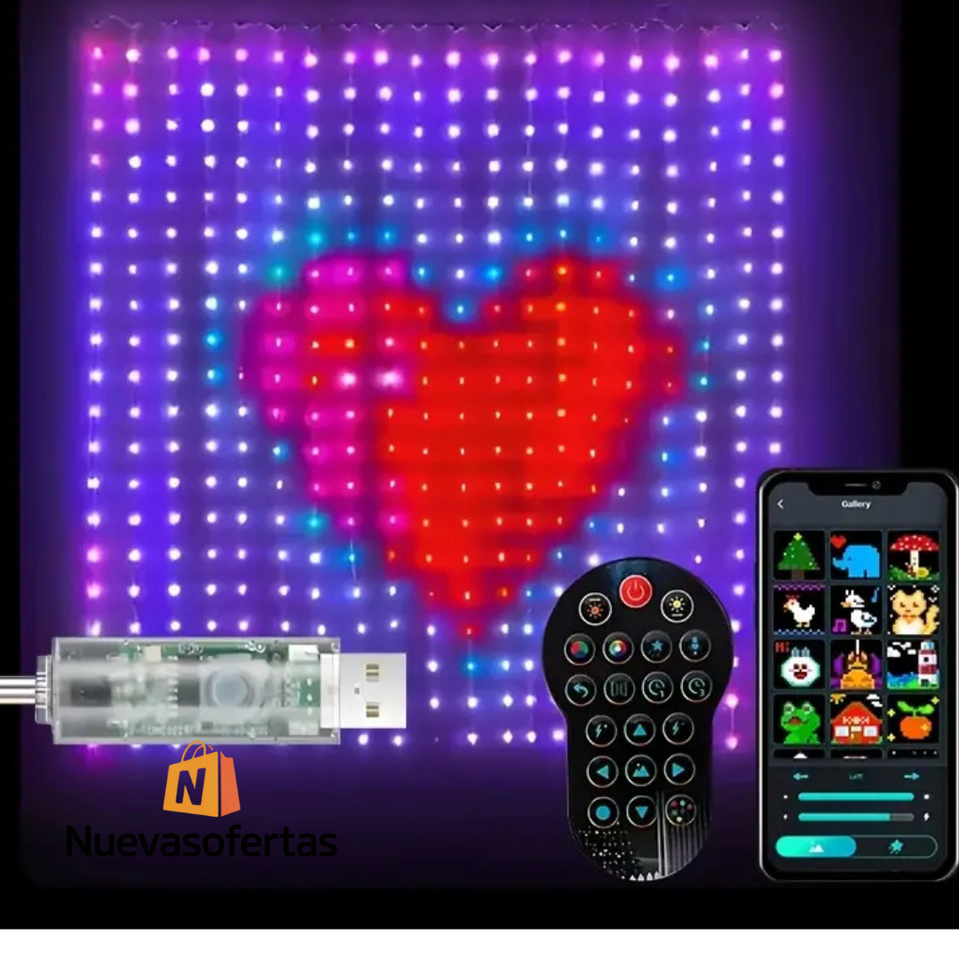 Cortina de luz LED inteligente