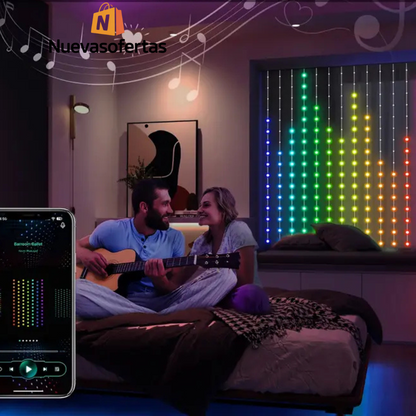 Cortina de luz LED inteligente