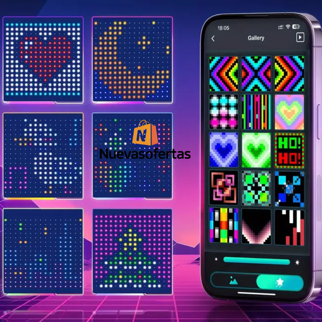 Cortina de luz LED inteligente